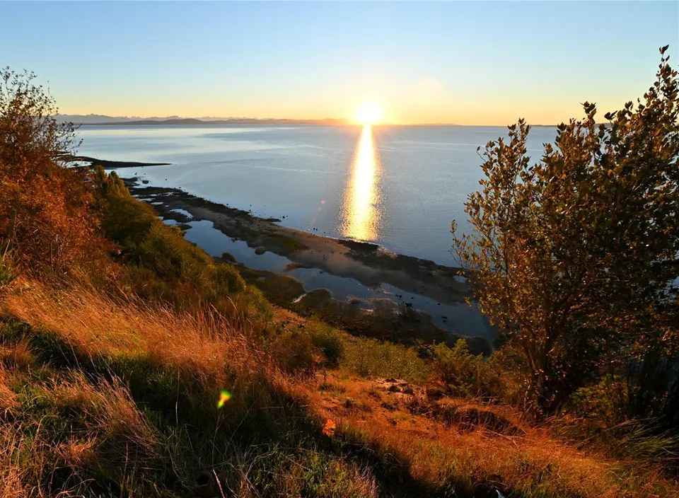 Coast at sunset from the Filberg House property