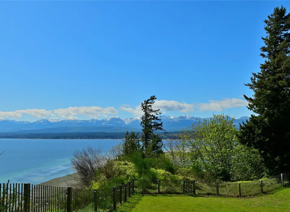 Coastal and mountain view from the property